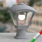 Lanterna in Resina DISMA DARIO Grigio IP55 E27 Fumagalli