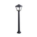 Lampione da Giardino in Resina GIAFFA ROBY Nero IP55 E27 con A60 8,5W CCT