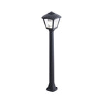 Lampione da Giardino in Resina GIAFFA ROBY Nero IP55 E27 con A60 8,5W CCT