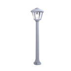 Lampione da Giardino in Resina GIAFFA ROBY Grigio IP55 E27 con A60 8,5W CCT