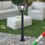 Lampione da Giardino in Resina GIAFFA DARIO Nero E27 IP55 con A60 LED 8,5W CCT