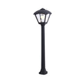 Lampione da Giardino in Resina GIAFFA DARIO Nero E27 IP55 con A60 LED 8,5W CCT