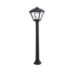 Lampione da Giardino in Resina GIAFFA DARIO Nero E27 IP55 con A60 LED 8,5W CCT