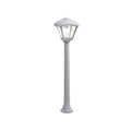 Lampione da Giardino in Resina GIAFFA DARIO Grigio E27 IP55 con A60 LED 8,5W CCT
