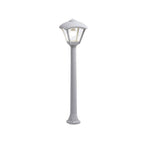 Lampione da Giardino in Resina GIAFFA DARIO Grigio E27 IP55 con A60 LED 8,5W CCT