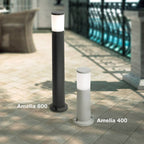 Lampione da Giardino Fumagalli AMELIA 800 Bianco E27 con A60 8,5W CCT