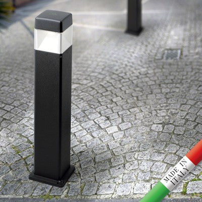 Lampione da Giardino in Resina ELISA 800 Nero con LED GX53 10W CCT