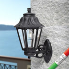 Lanterna Applique a Parete in Resina BISSO MARY Nero E27 IP55
