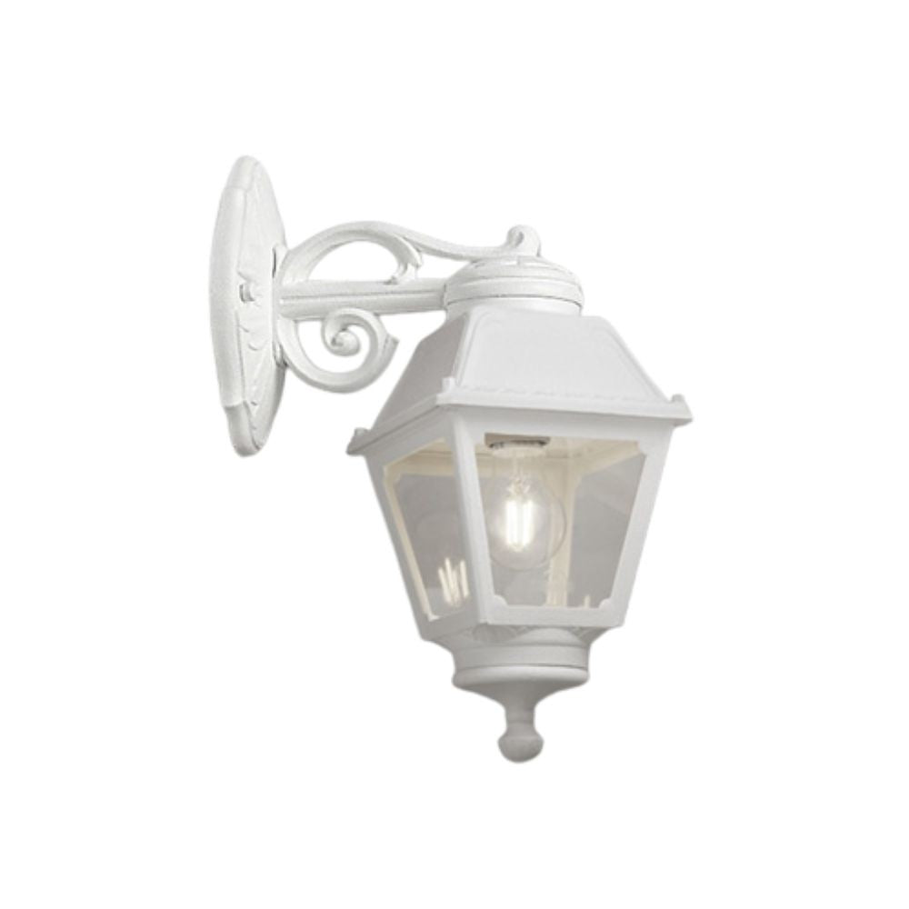 Lanterna Applique a Parete in Resina BISSO MARY Bianco E27 IP55