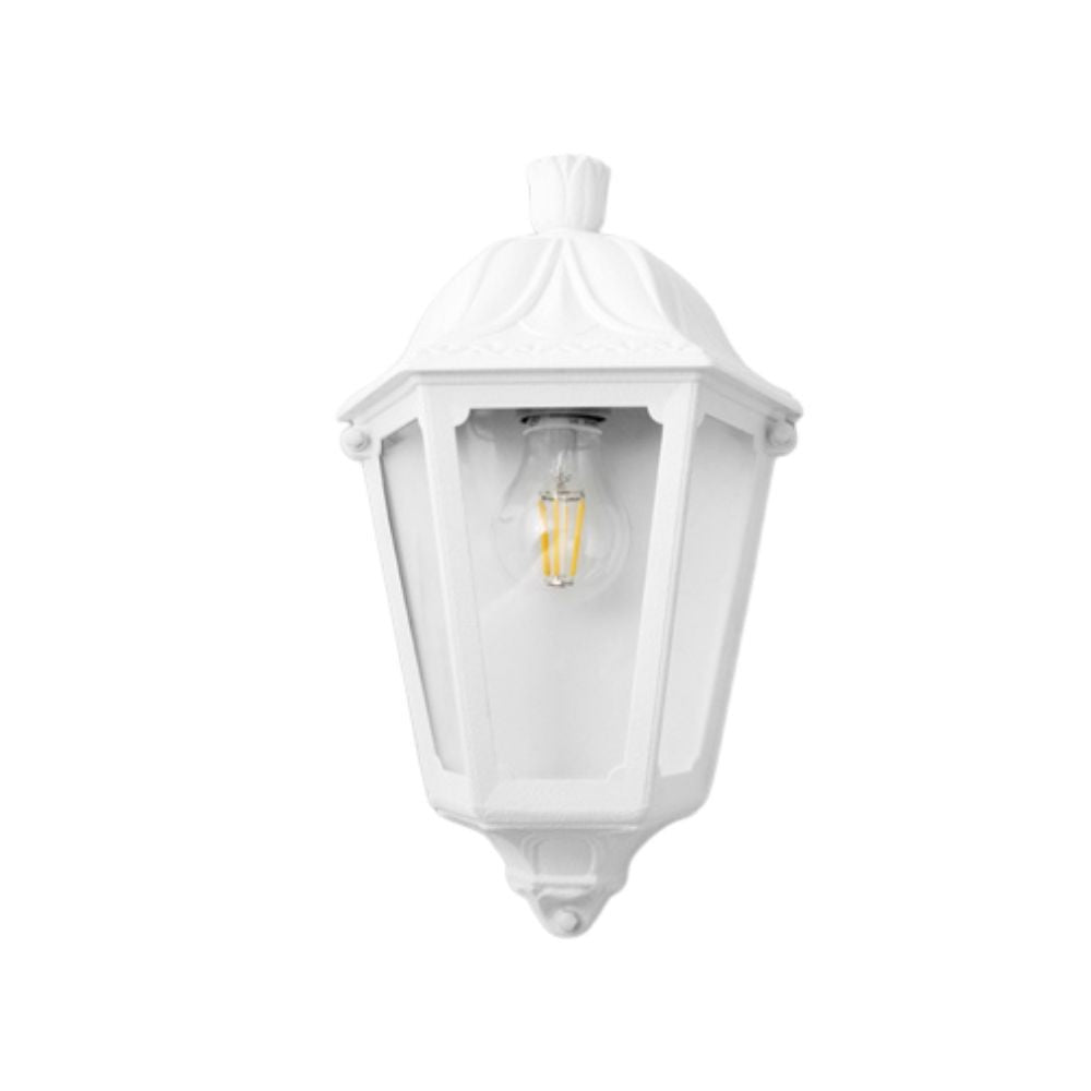 Lanterna Applique da Parete in Resina IESSE Bianco E27 IP55