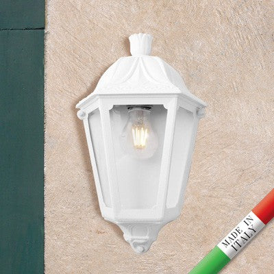 Lanterna Applique da Parete in Resina IESSE Bianco E27 IP55