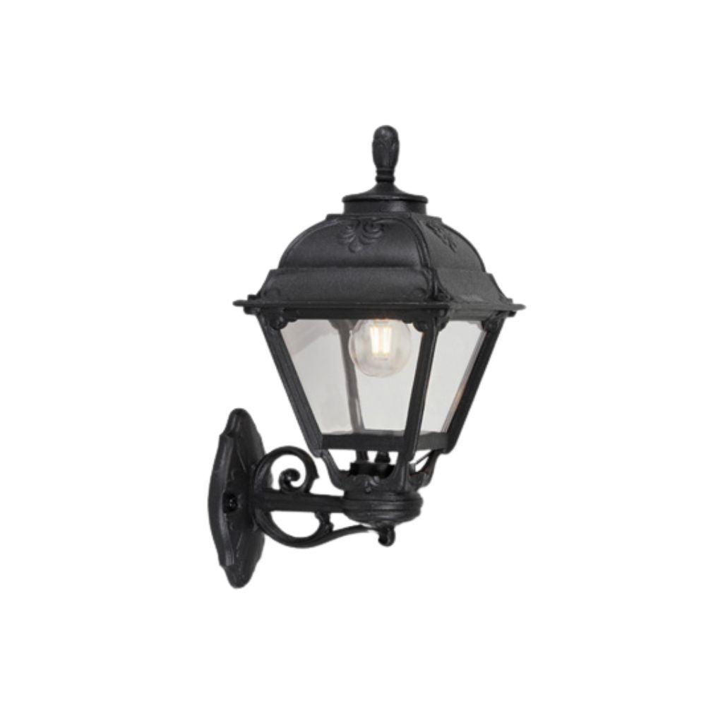 Lanterna Applique da Parete in Resina BISSO CEFA Nero E27 IP55