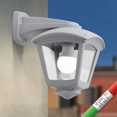 Lanterna Applique da Parete in Resina NARDO ROBY Grigio E27 IP55