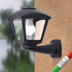Lanterna Applique da Parete in Resina NARDO ROBY Nero E27 IP55