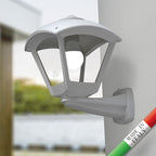Lanterna Applique da Parete in Resina NARDO DARIO Grigio E27 IP55