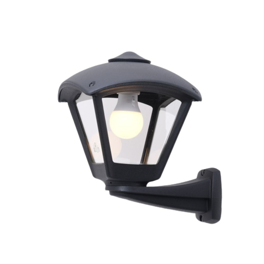 Lanterna Applique da Parete in Resina NARDO DARIO Nero E27 IP55
