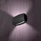 Applique in Resina ABRAM 270 Nero IP55 con R7S 10,5W CCT