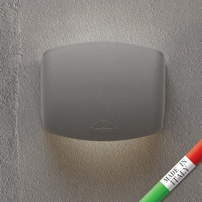 Applique in Resina ABRAM 150 Grigio IP55 con LED R7S 3,5W CCT