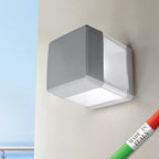 Applique in Resina ELISA WALL Grigio IP55 con LED GX53 10W CCT