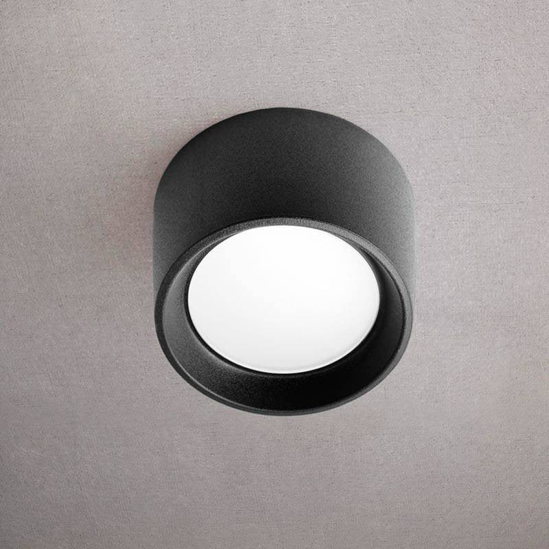 Applique in Resina LIVIA 160 Nero IP55 con LED GX53 10W CCT