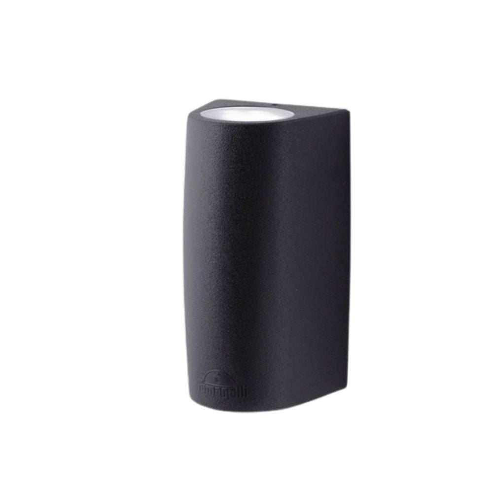 Applique da Parete MARTA 90 2L Nero IP55 con 2 GU10 7W CCT