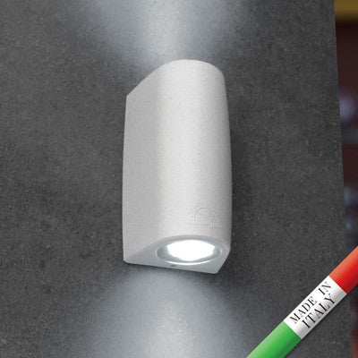 Applique da Parete MARTA 90 2L Bianco IP55 con 2 GU10 7W CCT