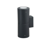Applique da Parete in Resina FRANCA 90 2L Nero IP55 GU10 7W CCT