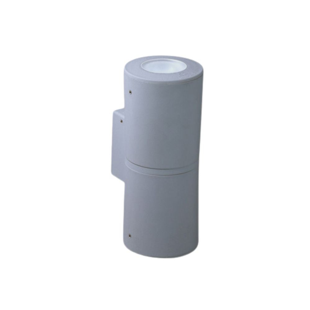 Applique da Parete in Resina FRANCA 90 2L Grigio IP55 GU10 7W CCT