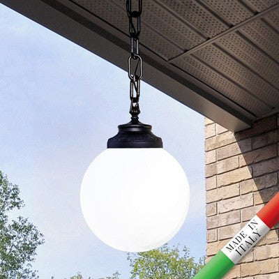 Lampada a Sospensione in Resina SICHEM/G250 Nero Opale IP66 E27