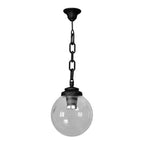 Lampada a Sospensione in Resina SICHEM/G250 Nero Trasparente IP66 E27