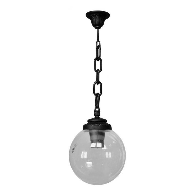Lampada a Sospensione in Resina SICHEM/G250 Nero Trasparente IP66 E27