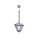 Lampada a Sospensione in Resina SICAR DARIO Grigio Trasparente IP55 E27