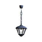 Lampada a Sospensione in Resina SICAR DARIO Nero Trasparente IP55 E27