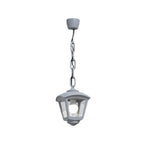Lampada a Sospensione in Resina SICAR ROBY Grigio Trasparente IP55 E27