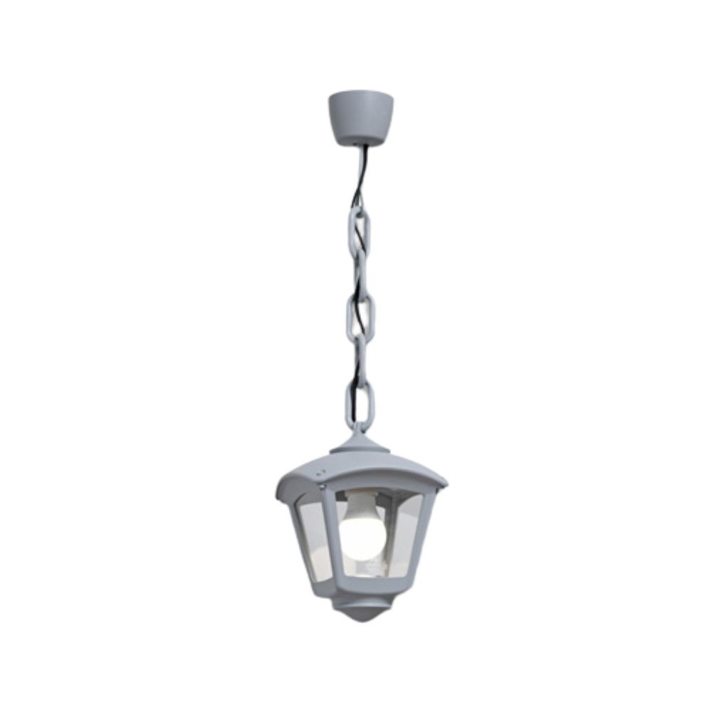 Lampada a Sospensione in Resina SICAR ROBY Grigio Trasparente IP55 E27