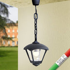 Lampada a Sospensione in Resina SICAR ROBY Nero Trasparente IP55 E27
