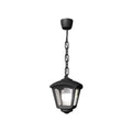 Lampada a Sospensione in Resina SICAR ROBY Nero Trasparente IP55 E27