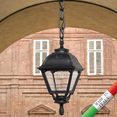 Lampada a Sospensione in Resina SICHEM CEFA Nero Trasparente IP55 E27
