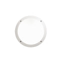 Plafoniera Rotonda da Parete o Soffitto in Resina LUCIA Bianco Opale IP66 E27