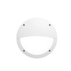 Plafoniera Rotonda da Parete o Soffitto in Resina LUCIA EL Bianco Opale IP66 E27