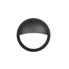 Plafoniera Rotonda da Parete o Soffitto in Resina LUCIA EL Nero Opale IP66 E27