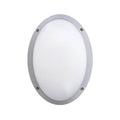 Plafoniera Ovale da Parete o Soffitto in Resina MADDI Grigio Opale IP66 E27