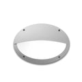 Plafoniera Ovale da Parete o Soffitto in Resina MADDI HL Grigio Opale IP66 E27