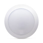 Plafoniera Rotonda da Parete o Soffitto in Resina BERTA Bianco Opale IP66 E27