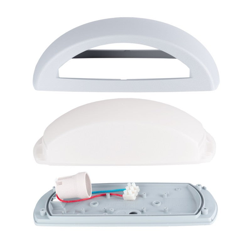 Applique in Resina Up & Down FRANCY WALL Grigio IP55 E27 CCT