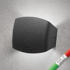Applique in Resina ABRAM 150 Nero IP55 con LED R7S 3,5W CCT