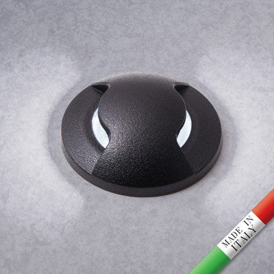 Segnapasso in Resina Faretto Carrabile ALDO 2L Nero con G9 1,7W 4000K