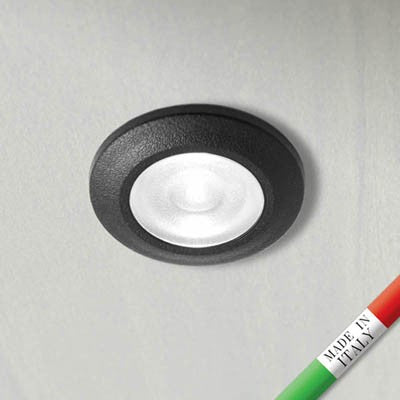 Segnapasso in Resina Faretto Carrabile TERESA 50 Nero con G9 1,7W 4000K