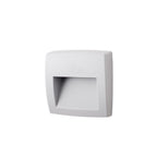 Segnapasso in Resina LORENZA 150 Bianco IP55 con R7S 3,5W CCT