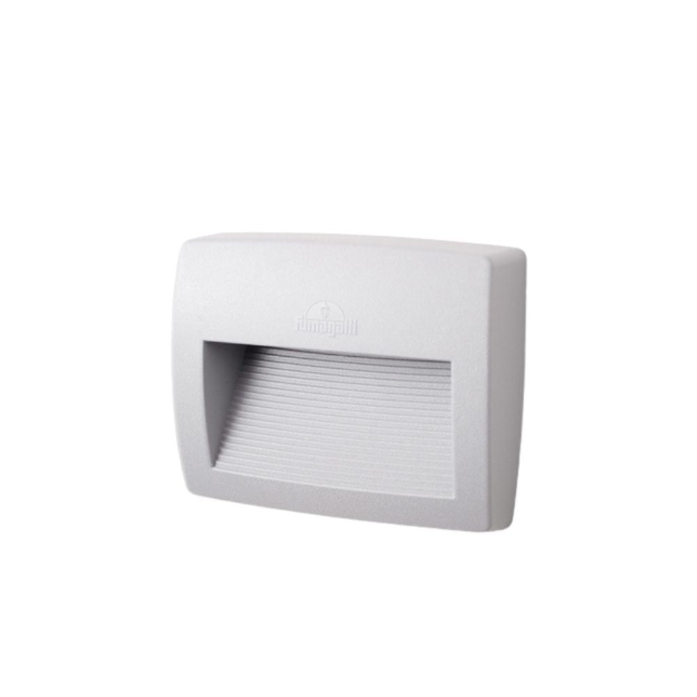 Segnapasso in Resina LORENZA 190 Bianco IP55 con R7S 7,5W CCT